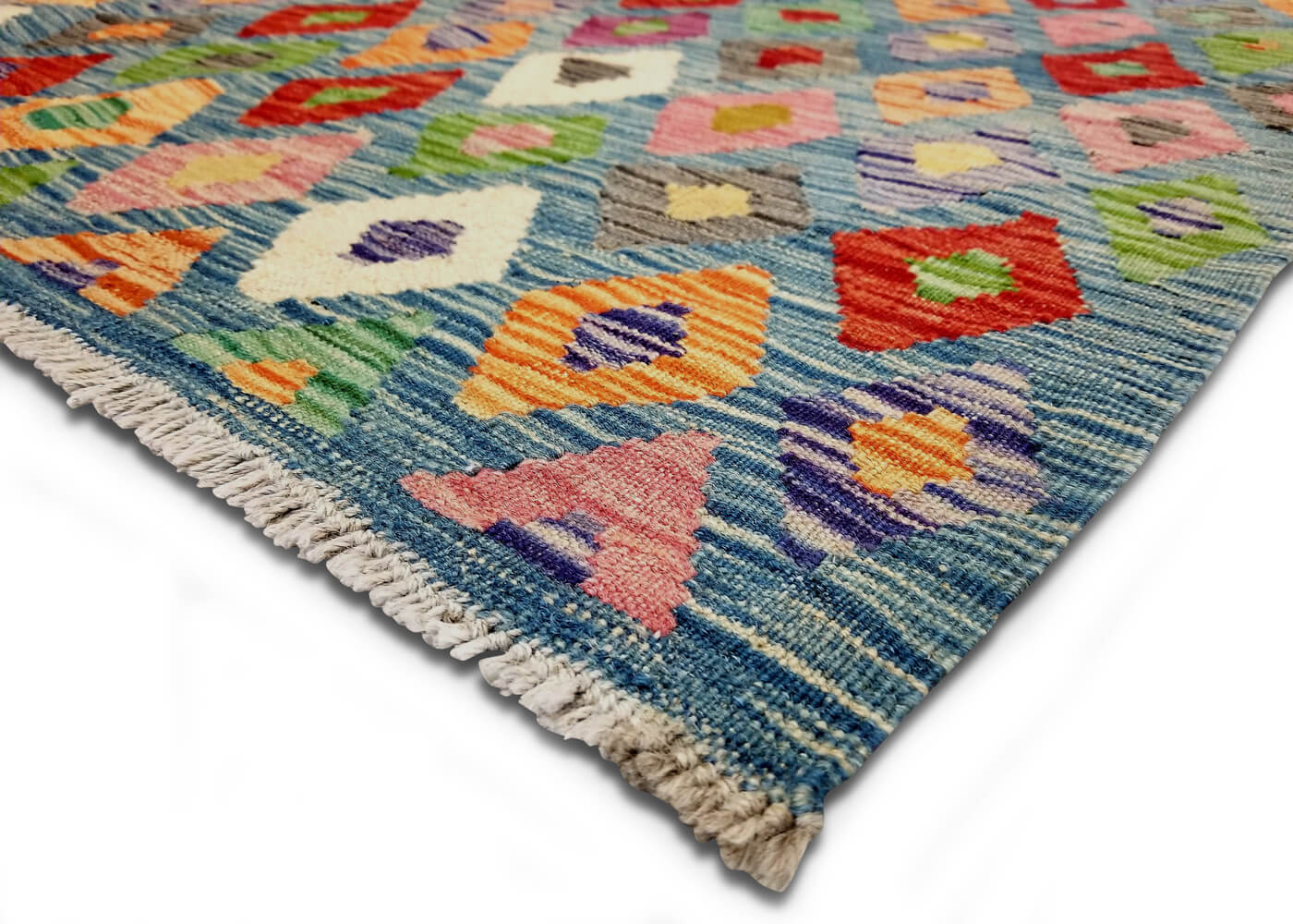 Vintage Afghan Maimana Kilim - 3'5" x 4'11"