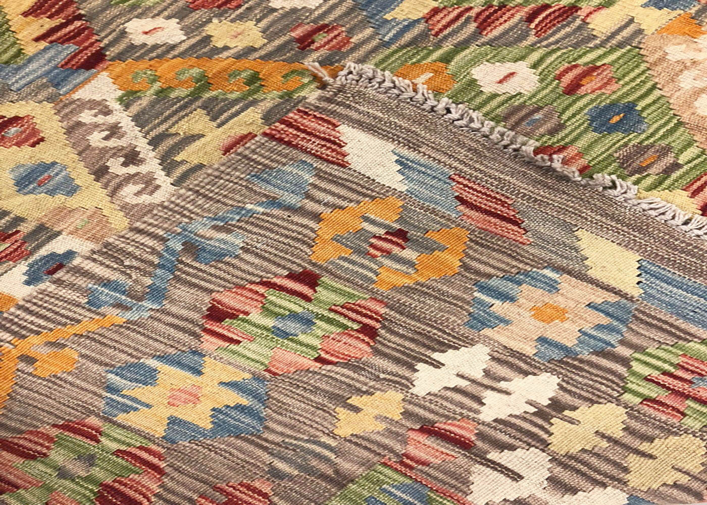 Vintage Afghan Maimana Kilim - 6'9" x 9'5"