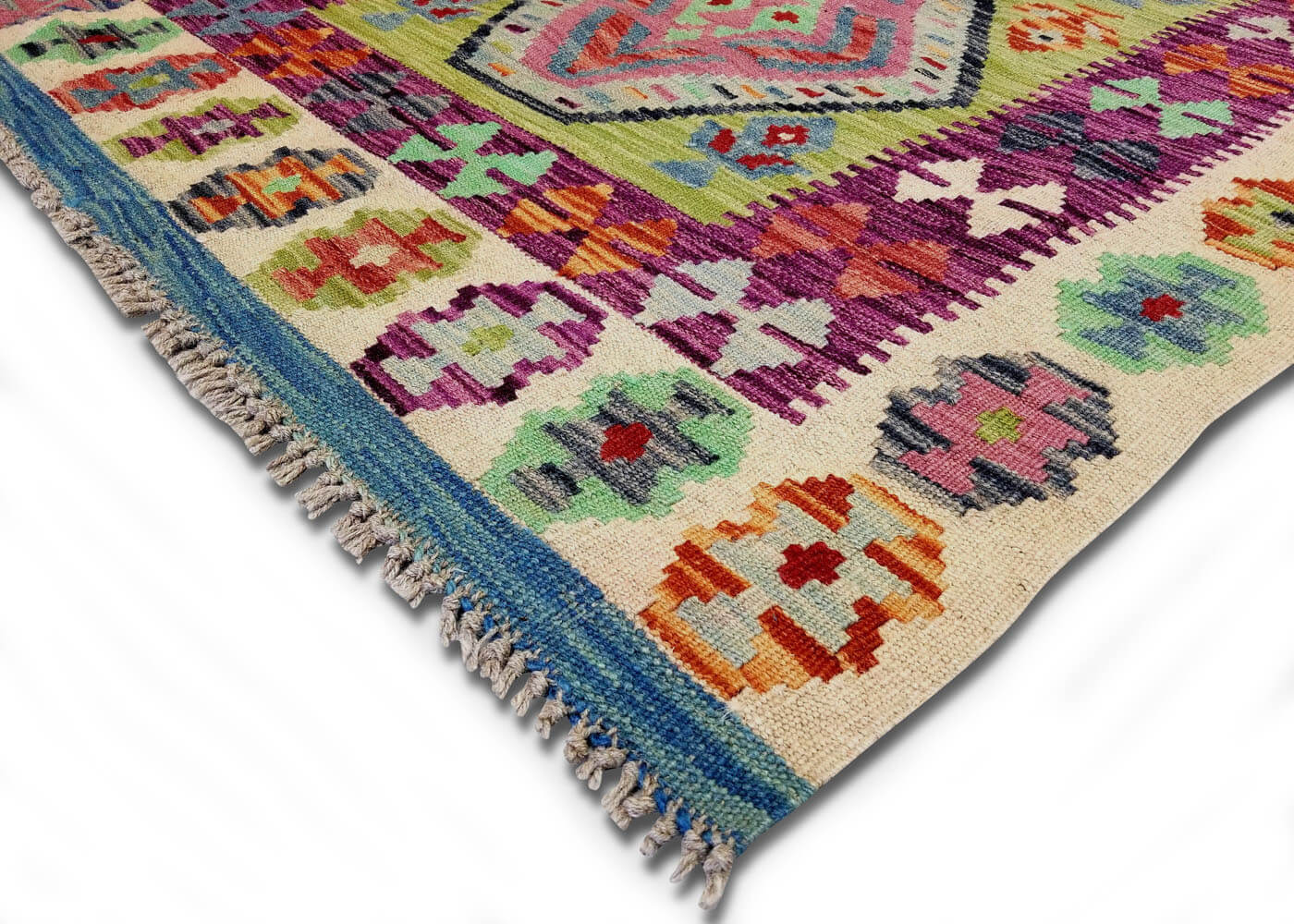 Vintage Afghan Maimana Kilim - 3'3" x 4'11"