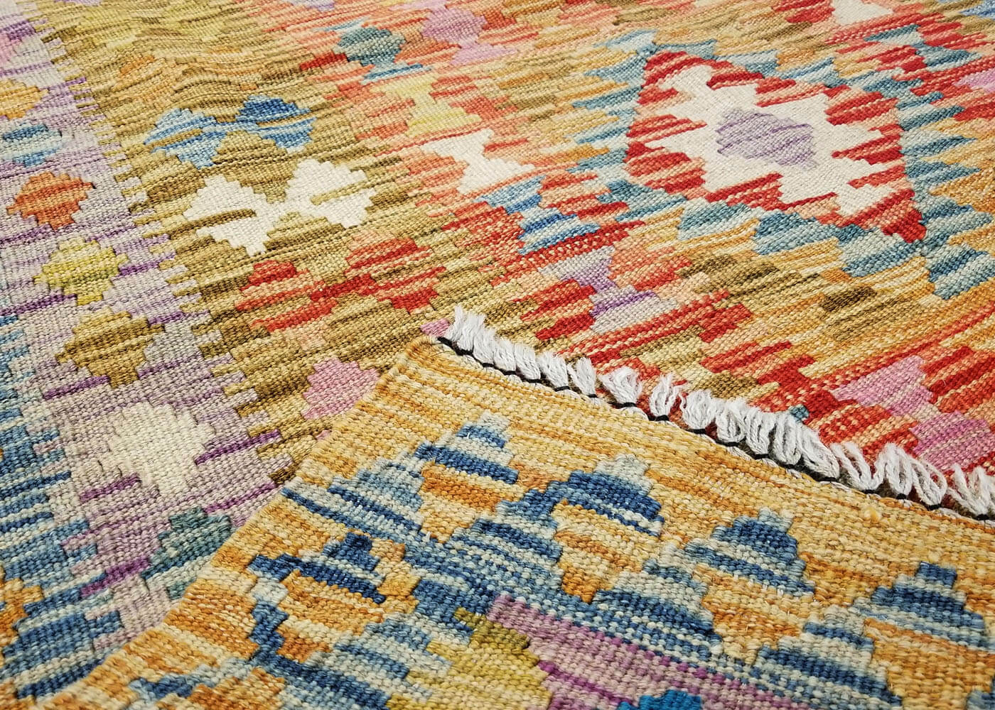 Vintage Afghan Maimana Kilim - 2'10" x 4'1"