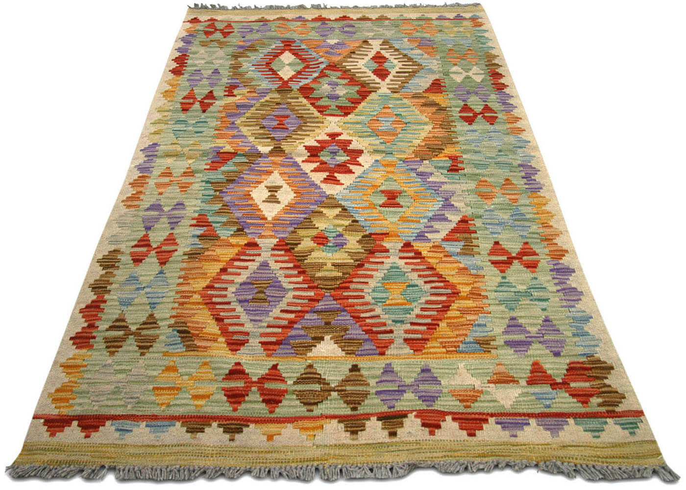 Vintage Afghan Maimana Kilim - 3'5" x 5'