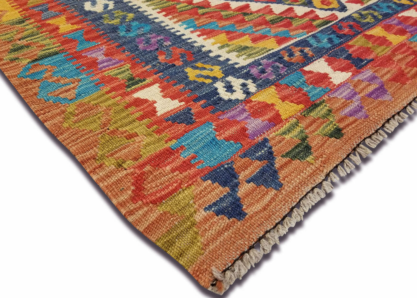 Vintage Afghan Maimana Kilim - 3'6" x 4'8"