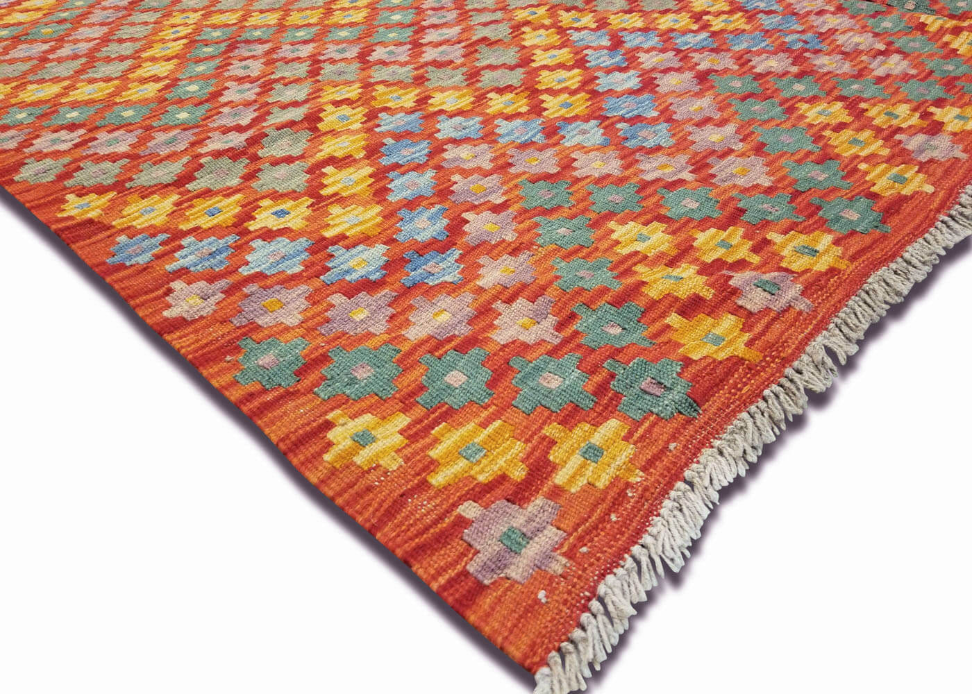 Vintage Afghan Maimana Kilim - 5'10" x 7'7"