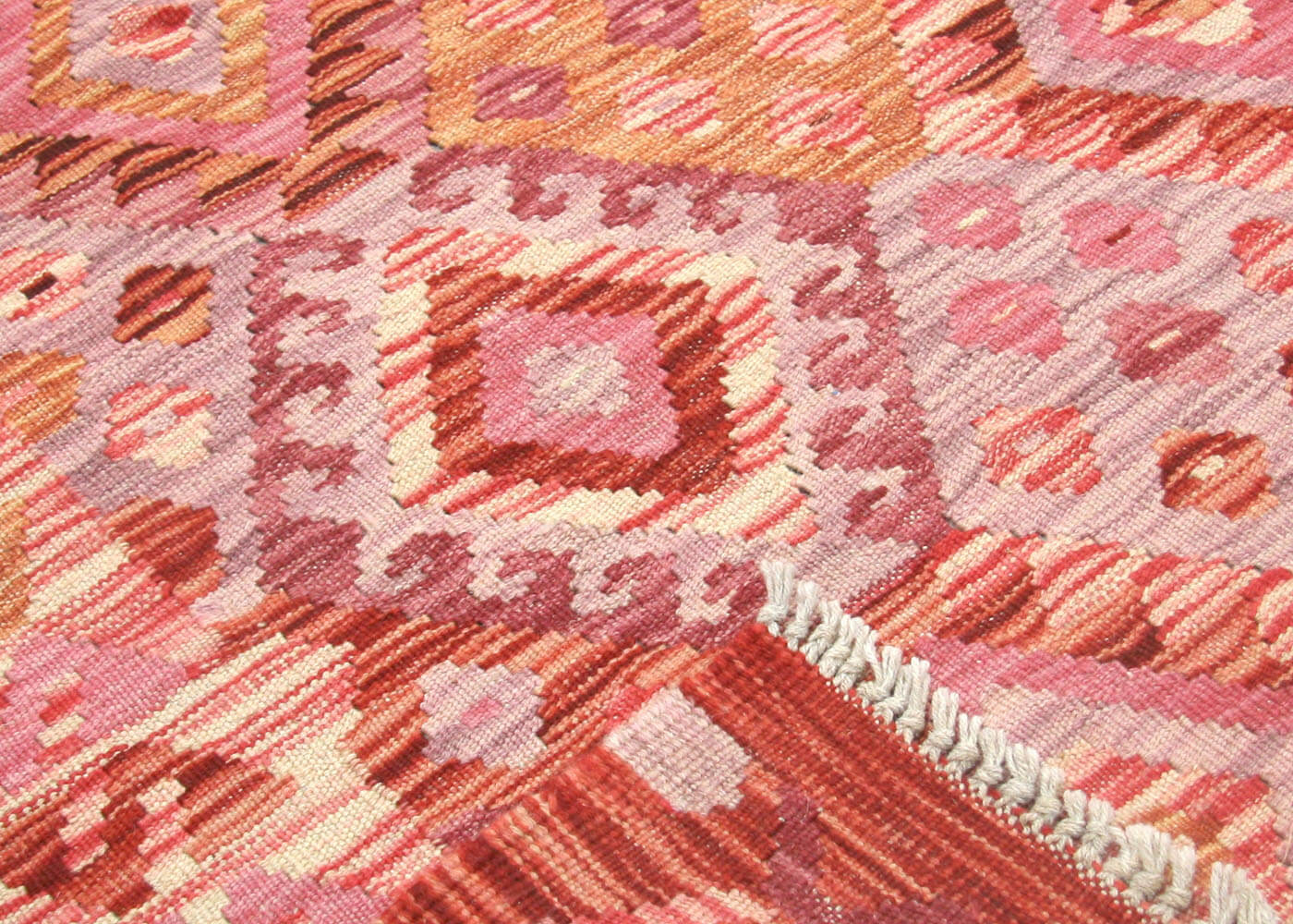 Vintage Afghan Maimana Kilim - 7'1" x 9'7"