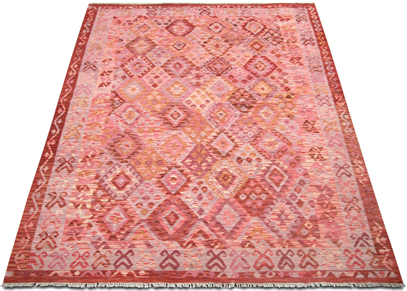 Vintage Afghan Maimana Kilim - 7'1" x 9'7"