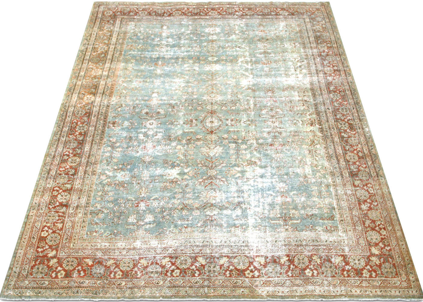 Semi Antique Persian Mahal Rug - 9'10" x 13'2"