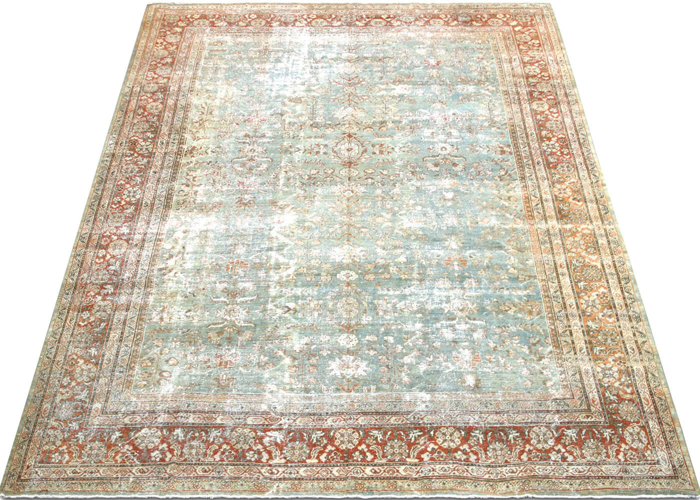 Semi Antique Persian Mahal Rug - 9'10" x 13'2"