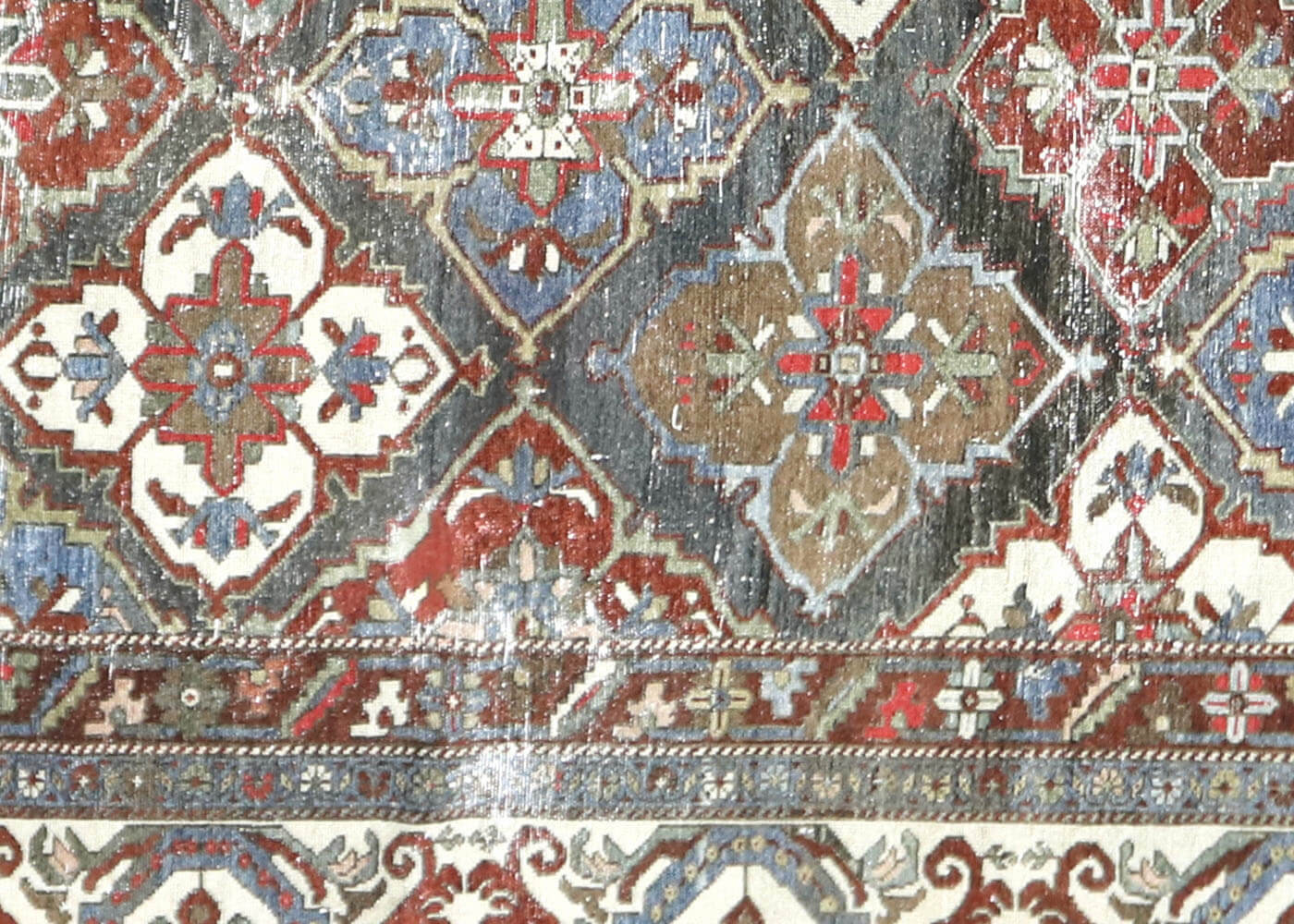 Semi Antique Persian Baktiari Rug - 12'3" x 16'3"