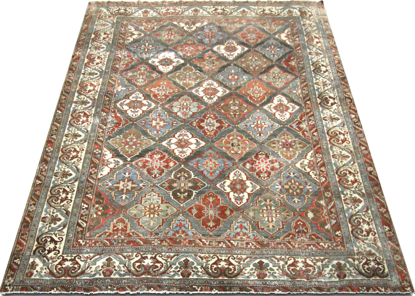 Semi Antique Persian Baktiari Rug - 12'3" x 16'3"