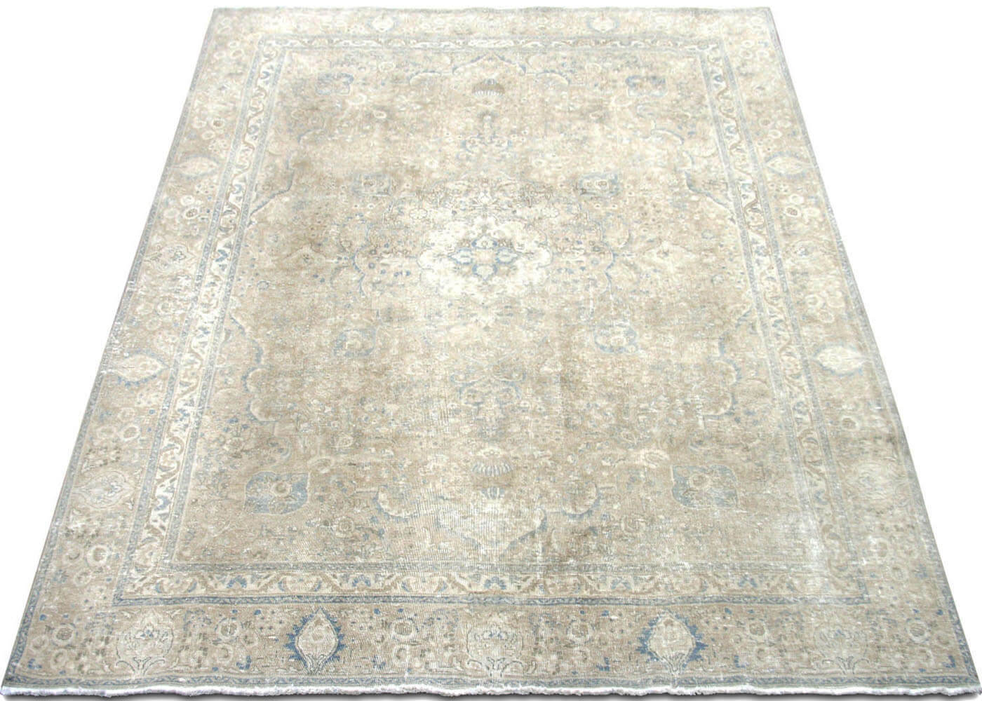 Semi Antique Persian Tabriz Rug - 8'7" x 11'11"