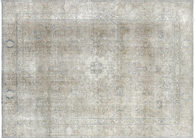 Semi Antique Persian Tabriz Carpet - 8'7" x 11'11"