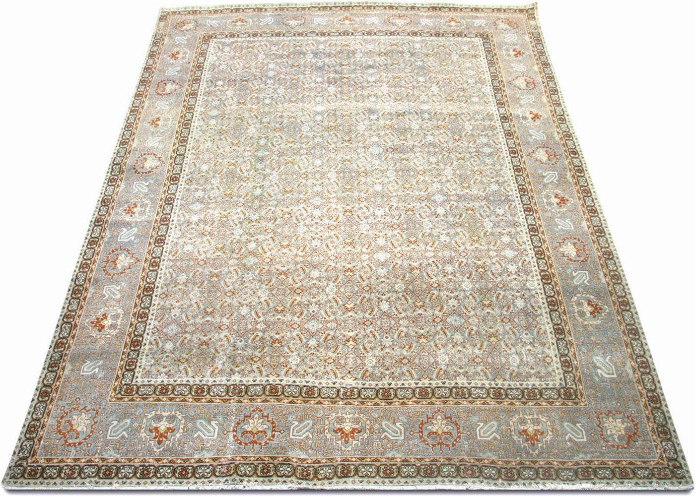 Semi Antique Persian Tabriz Rug - 11'0" x 14'3"