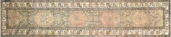 Semi Antique Persian Melayer Runner - 3'5" x 16'5"