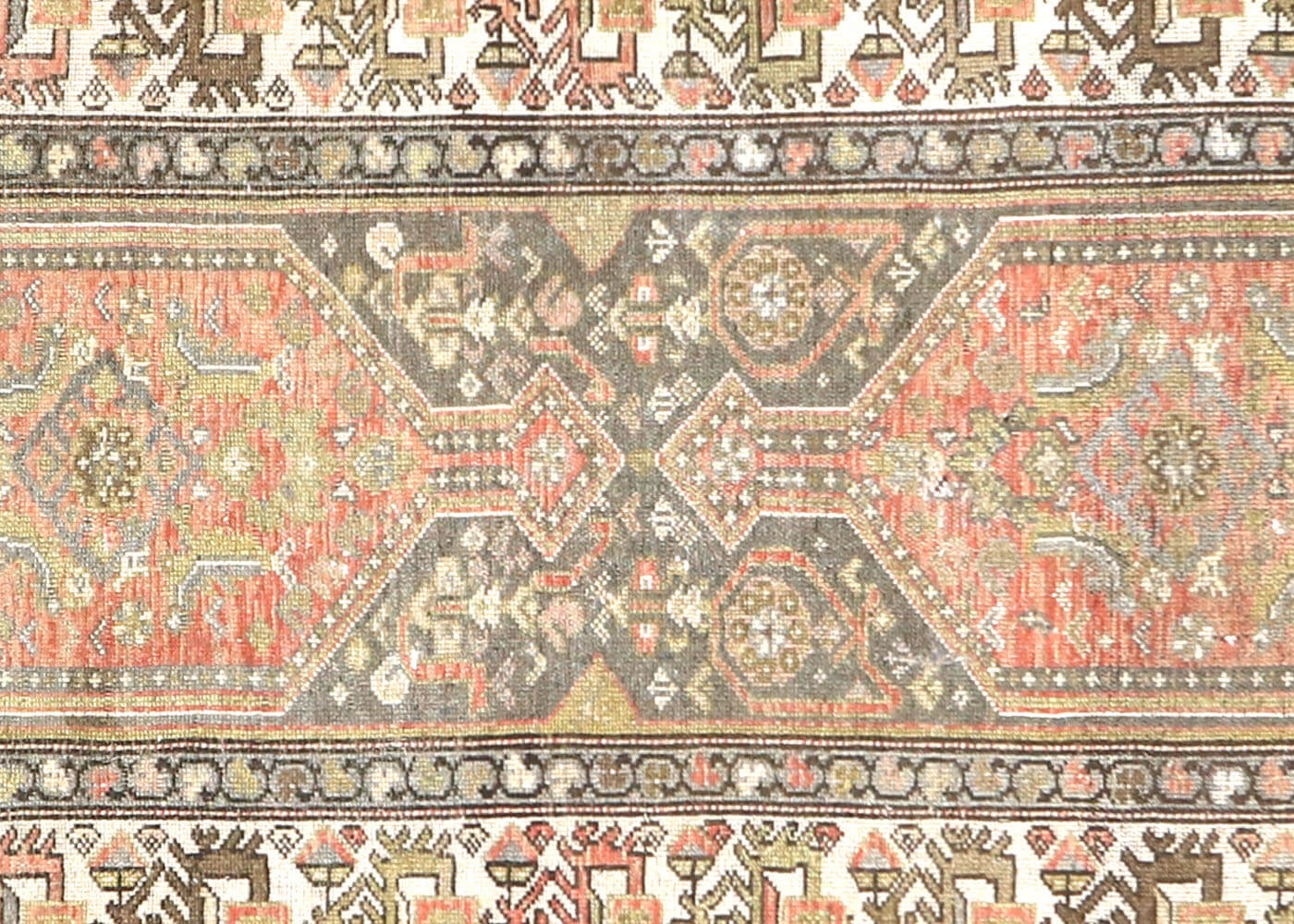 Semi Antique Persian Melayer Runner - 3'5" x 16'5"