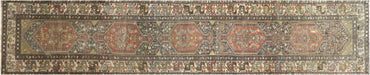 Semi Antique Persian Melayer Runner - 3'4" x 16'