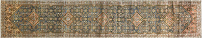 Semi Antique Persian Melayer Runner - 3'1" x 15'11"