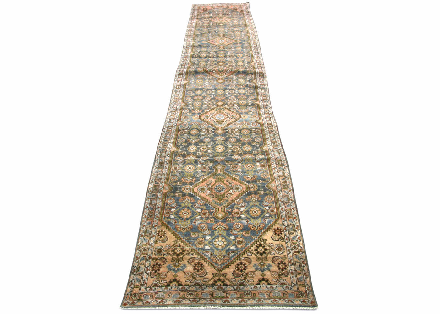 Antique Persian Melayer Runner - 3'1" x 15'11"