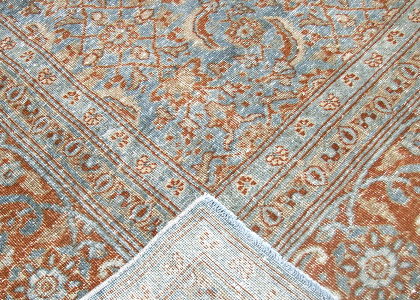 Semi Antique Persian Tabriz Rug - 8'7" x 11'3"