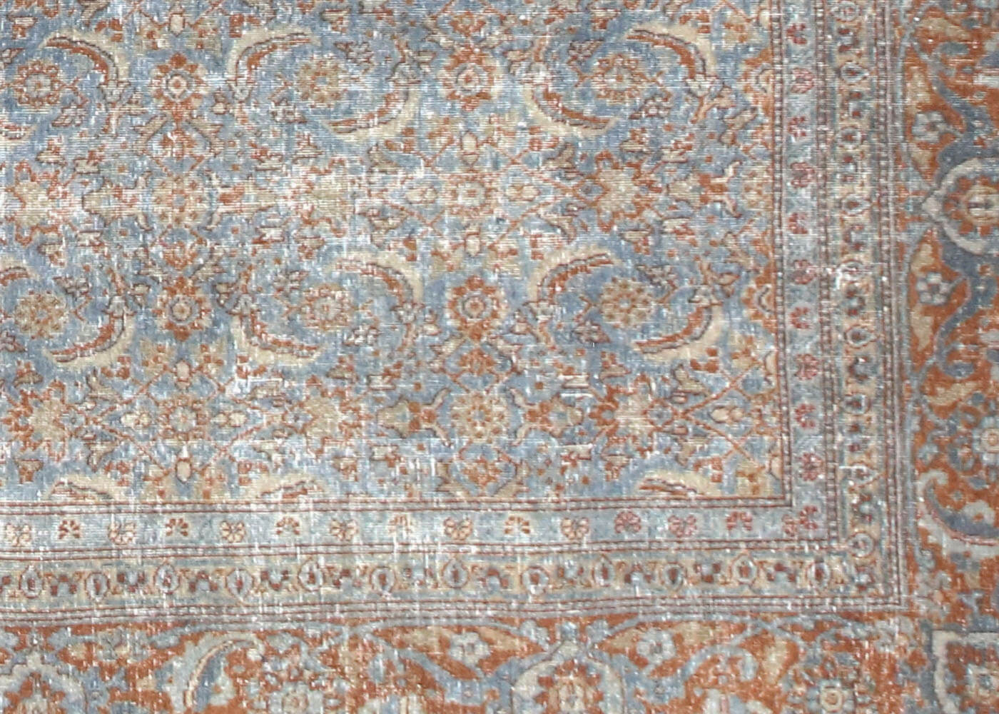 Semi Antique Persian Tabriz Rug - 8'7" x 11'3"