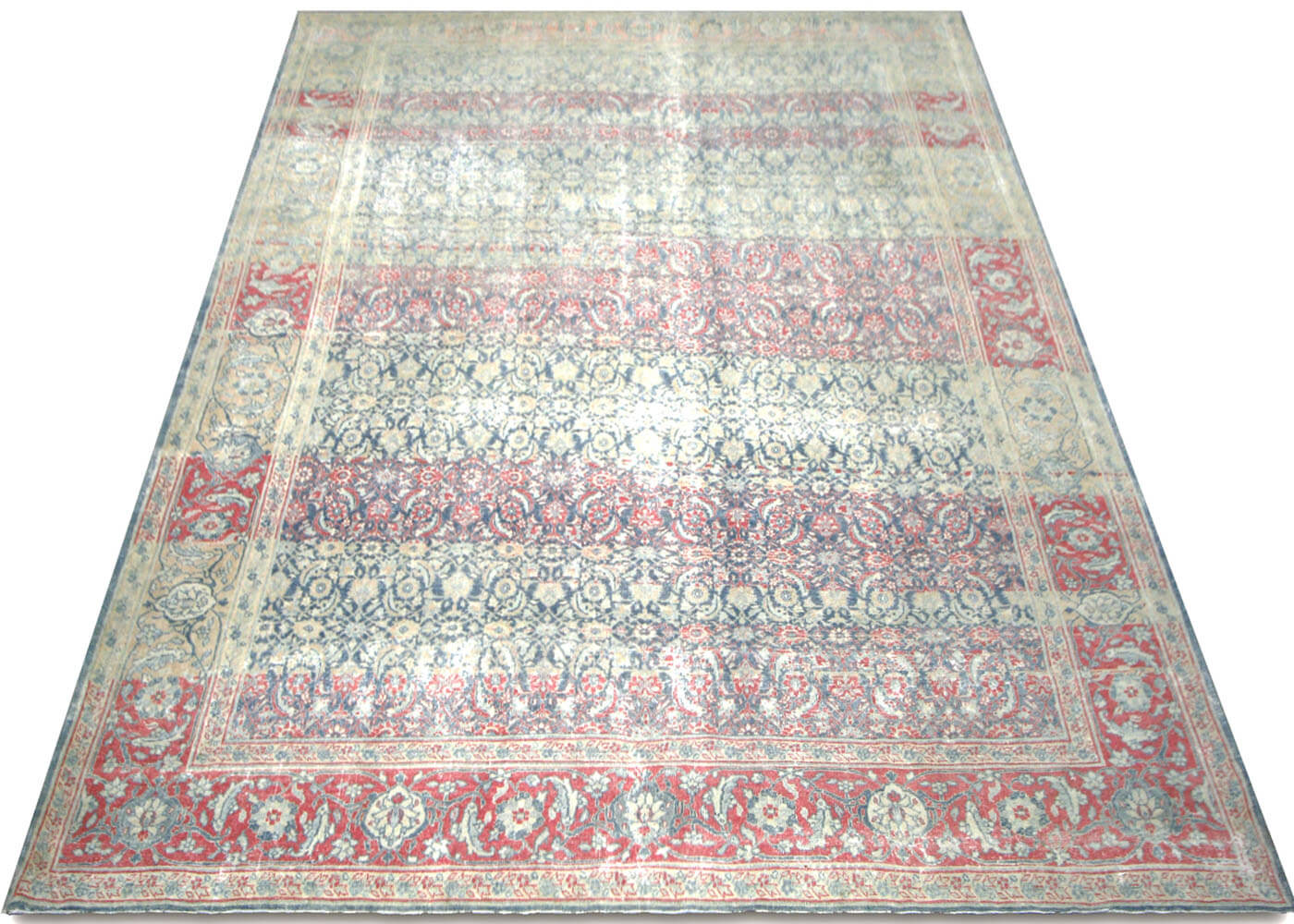 Semi Antique Persian Tabriz Rug - 9'2" x 12'3"