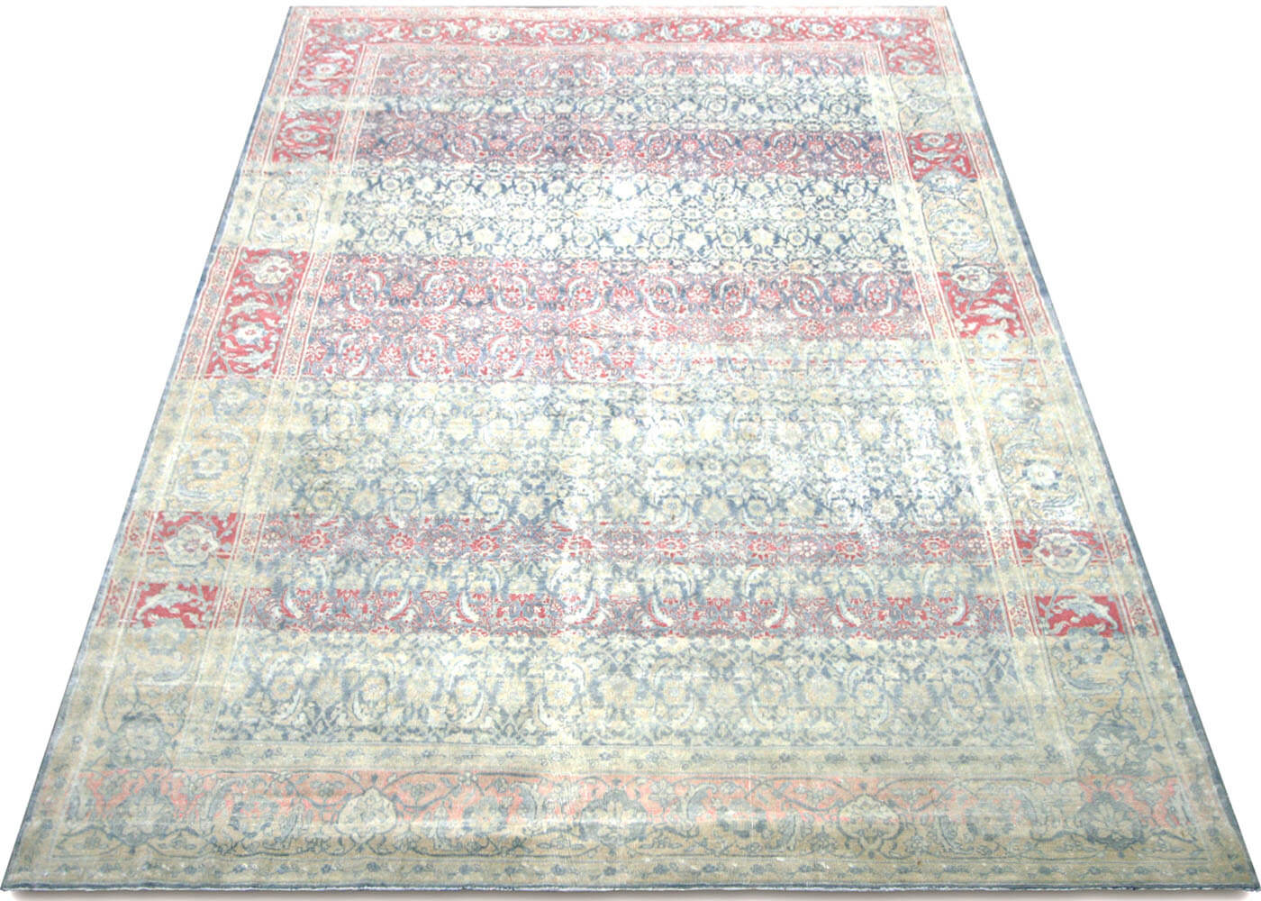 Semi Antique Persian Tabriz Rug - 9'2" x 12'3"