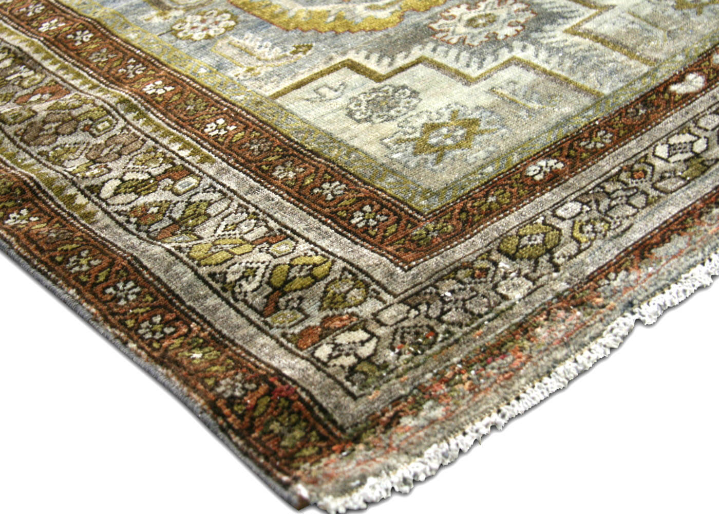 Semi Antique Persian Melayer Runner - 3'2" x 16'2"