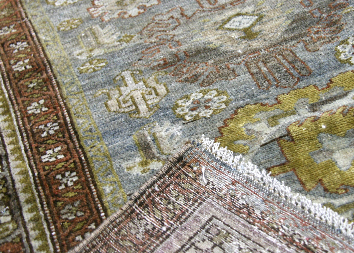 Semi Antique Persian Melayer Runner - 3'2" x 16'2"