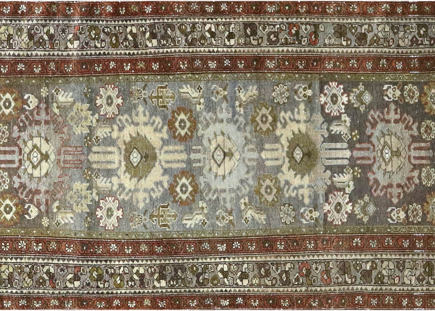 Semi Antique Persian Melayer Runner - 3'2" x 16'2"