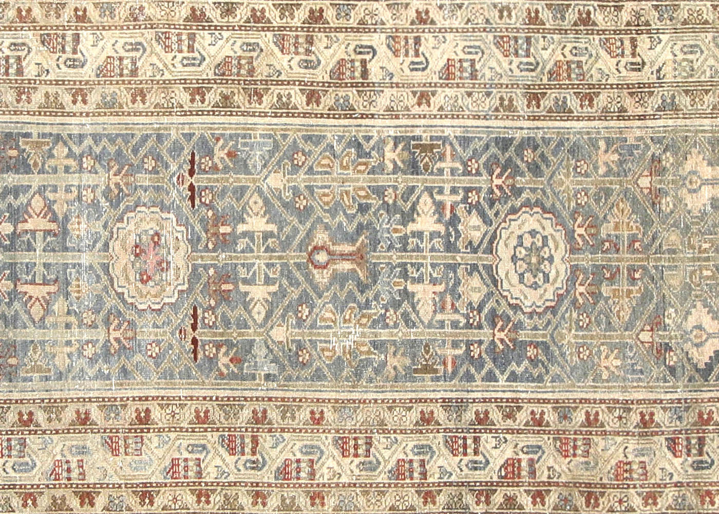 Semi Antique Persian Melayer Runner - 3'3" x 16'9"