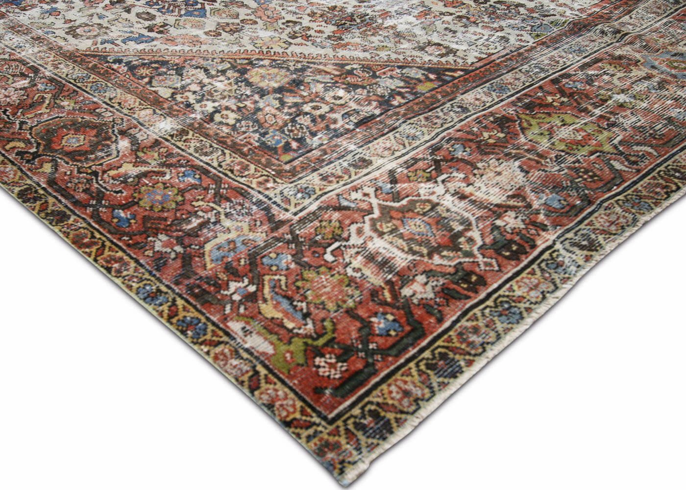 Semi Antique Persian Mahal Rug - 8'9" x 12'5"