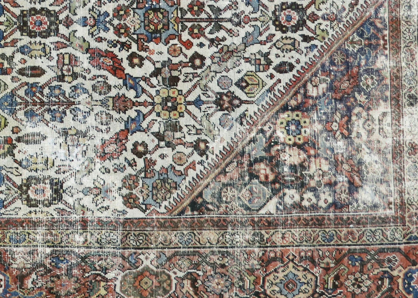 Semi Antique Persian Mahal Rug - 8'9" x 12'5"