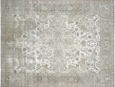 Semi Antique Persian Tabriz Carpet - 10'2" x 13'4"