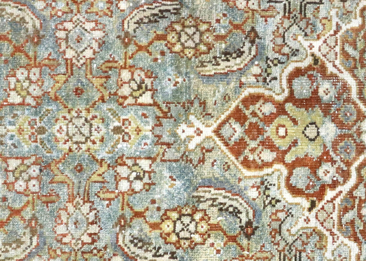 Semi Antique Persian Mahal Rug - 4'4" x 6'11"