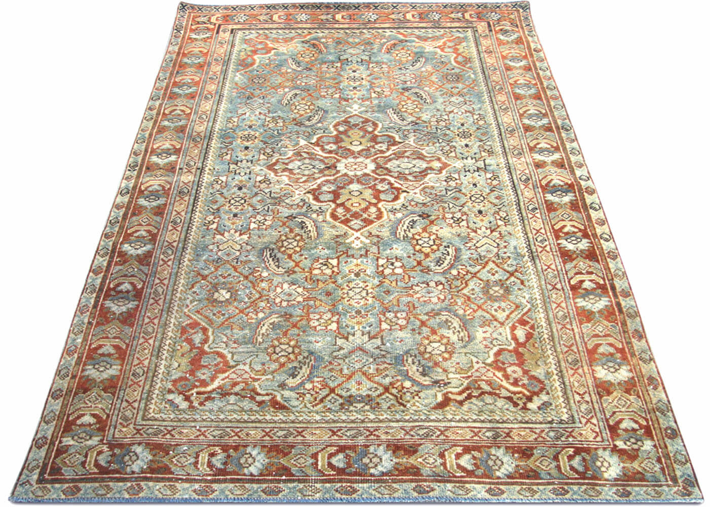 Semi Antique Persian Mahal Rug - 4'4" x 6'11"