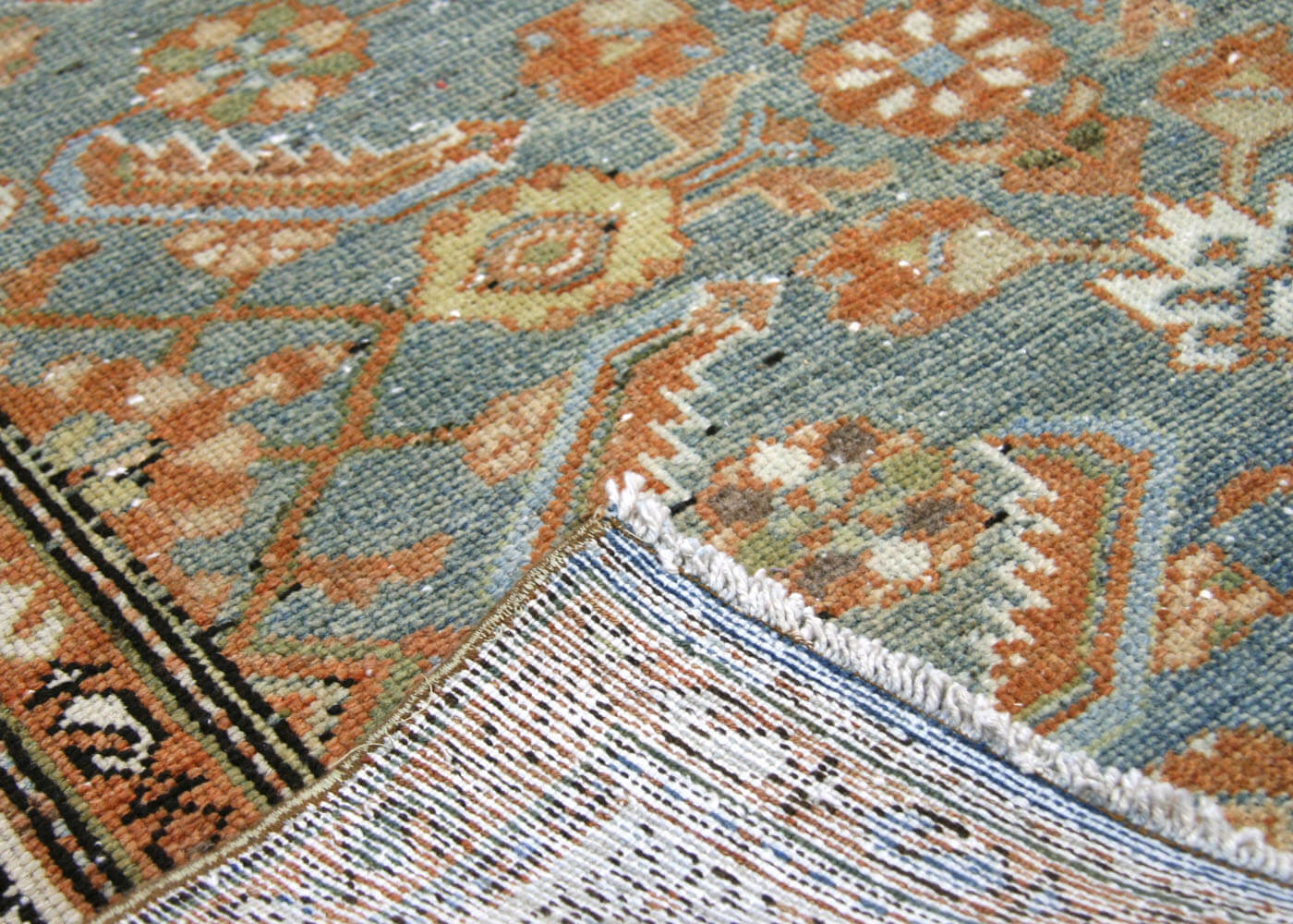 Semi Antique Persian Melayer Runner - 3'5" x 12'7"