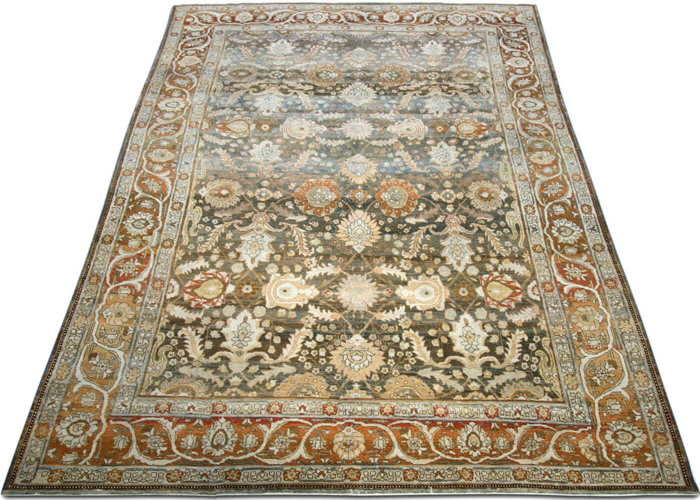 Semi Antique Persian Bidjar Rug - 8'10" x 12'6"