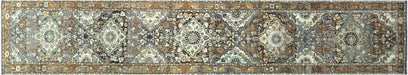 Semi Antique Persian Melayer Runner - 3'1" x 16'3"