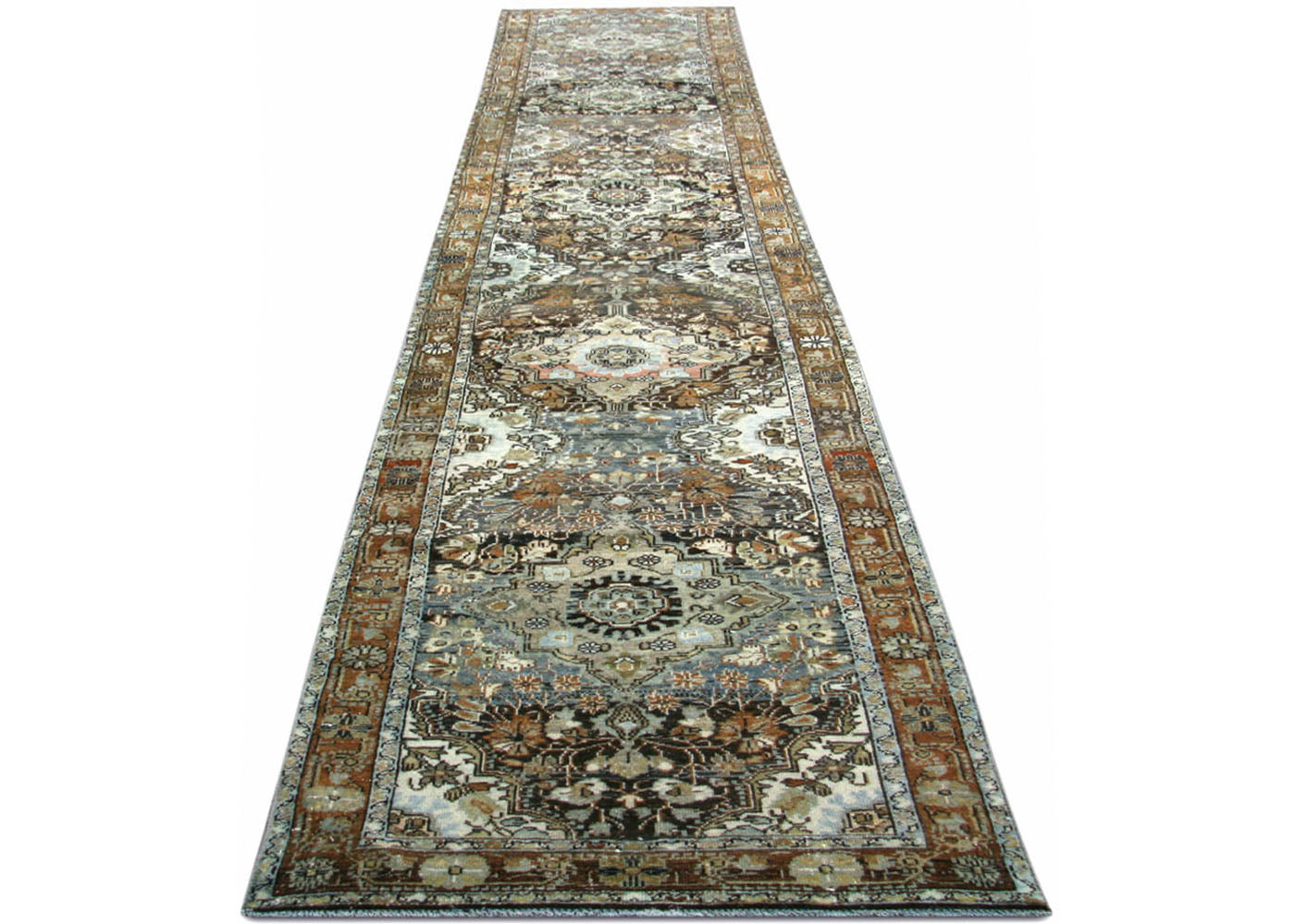 Semi Antique Persian Melayer Runner - 3'1" x 16'3"