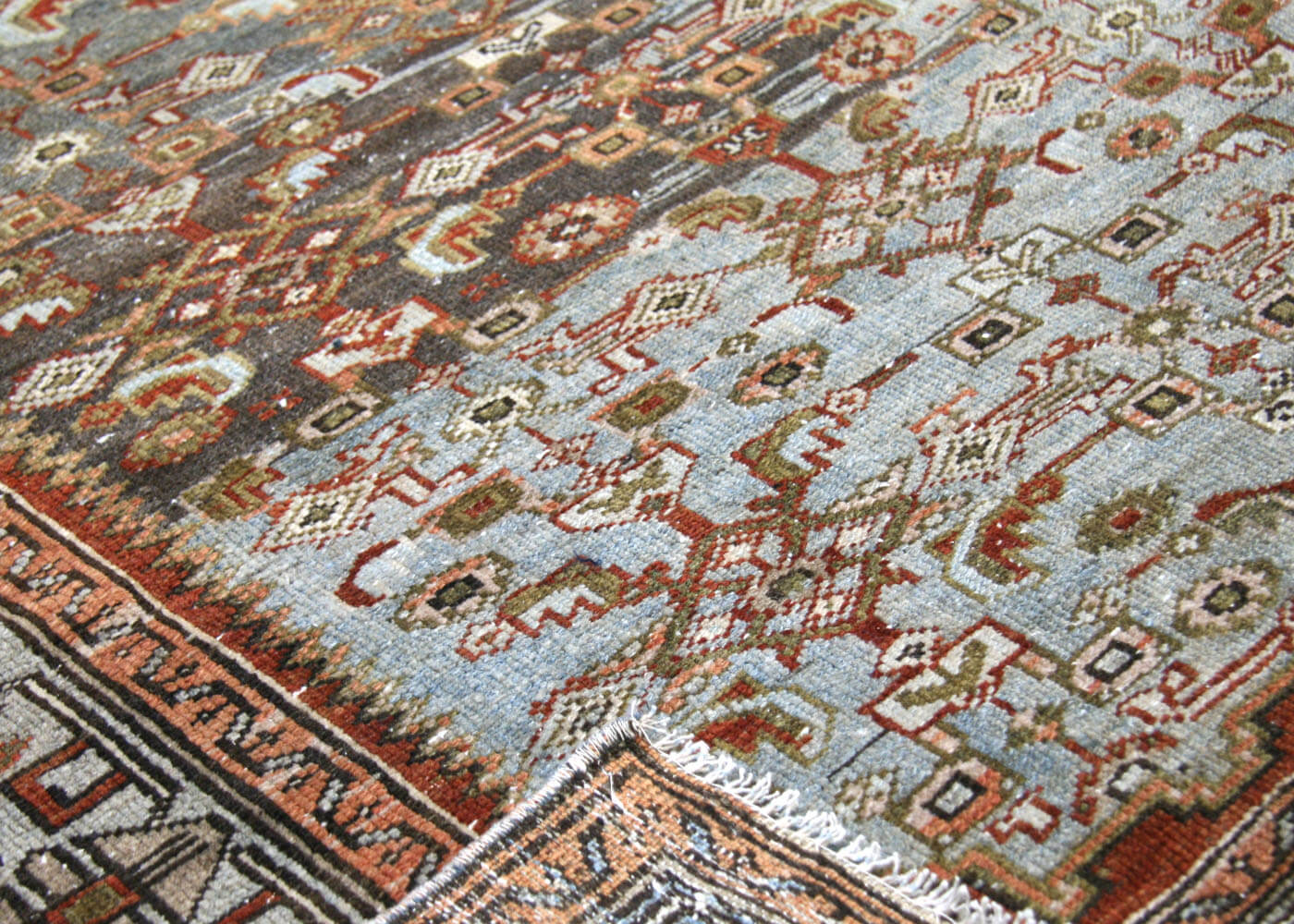 Semi Antique Persian Melayer Runner - 4'2" x 16'3"