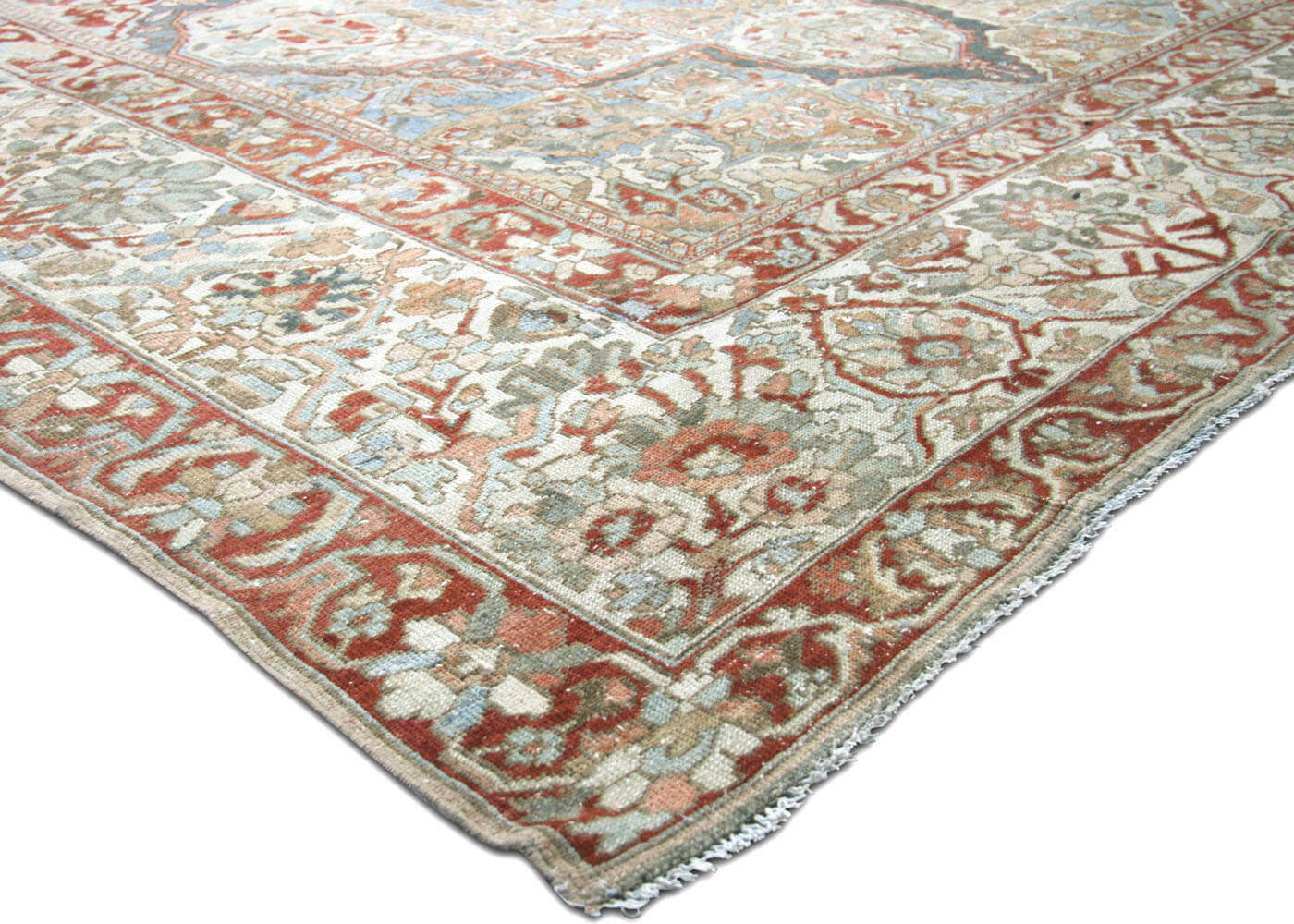 Semi Antique Persian Baktiari Rug - 13'10" x 14'8"