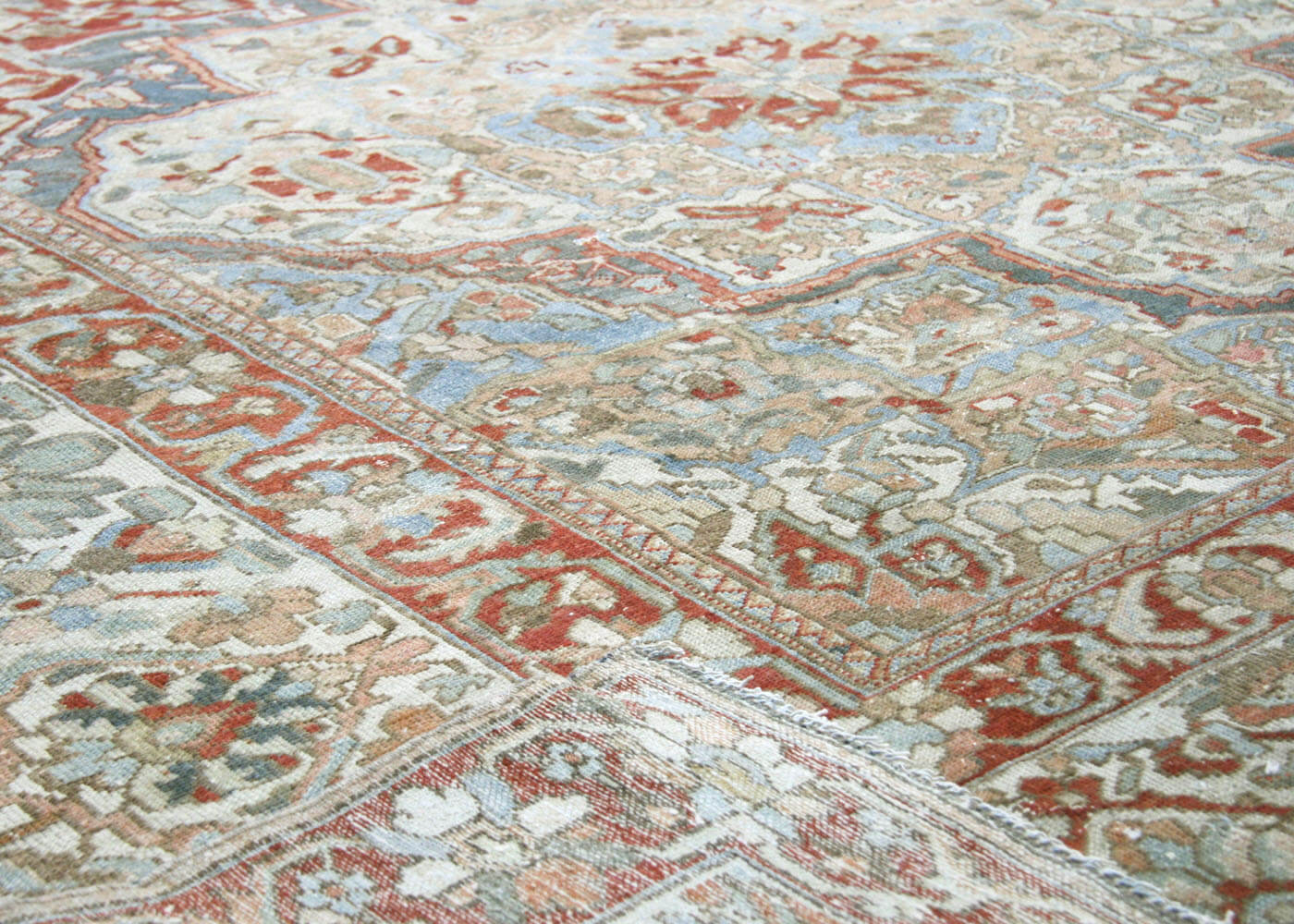 Semi Antique Persian Baktiari Rug - 13'10" x 14'8"