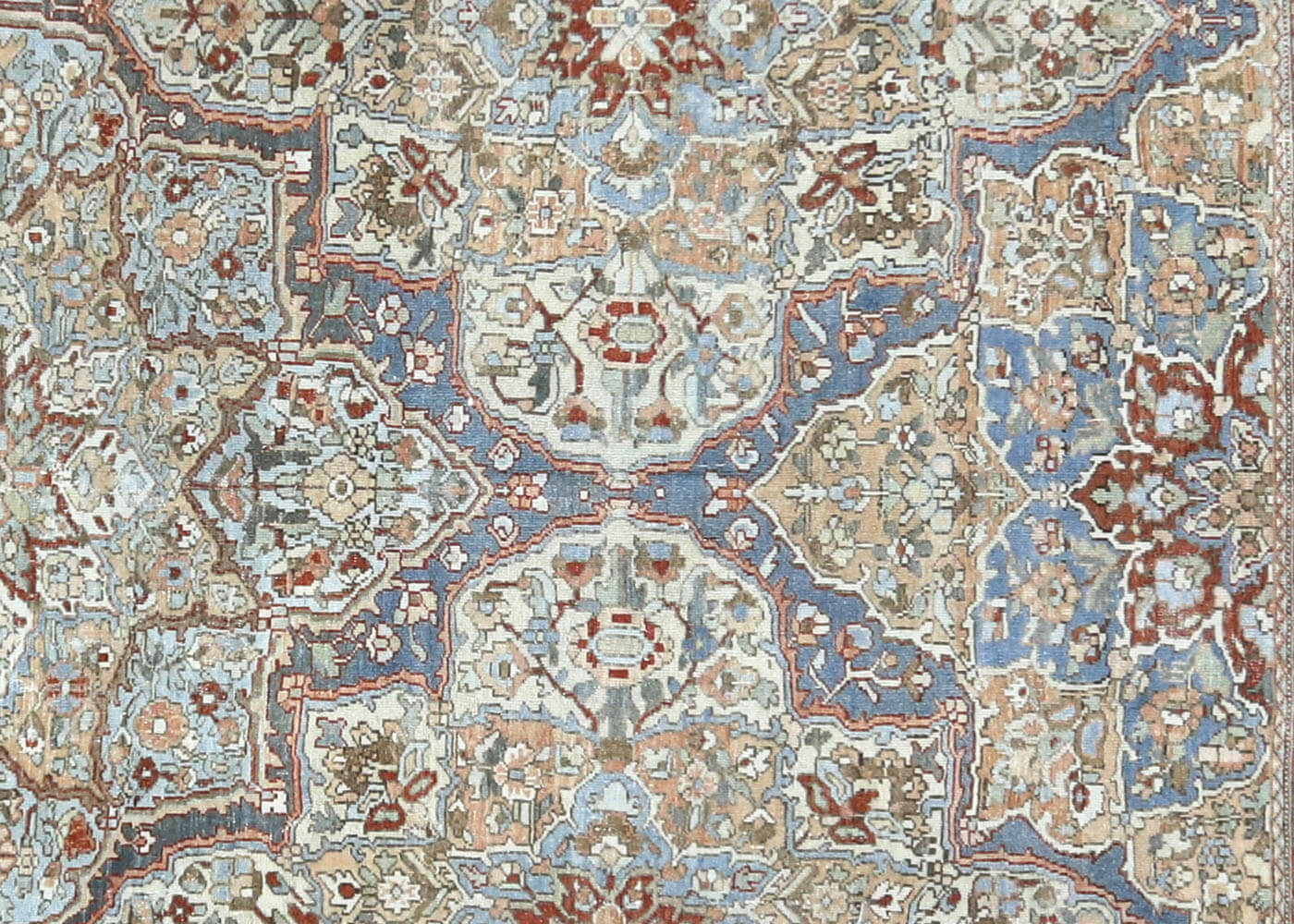 Semi Antique Persian Baktiari Rug - 13'10" x 14'8"