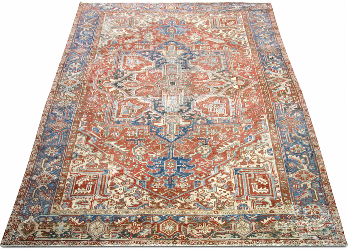 Semi Antique Persian Heriz Rug - 8'1" x 11'4"