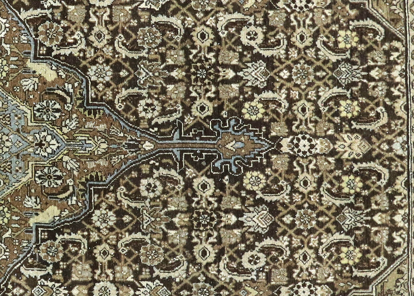 Semi Antique Persian Melayer Rug - 8'7" x 11'3"