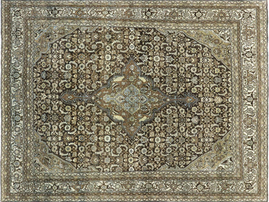Semi Antique Persian Melayer Rug - 8'7" x 11'3"