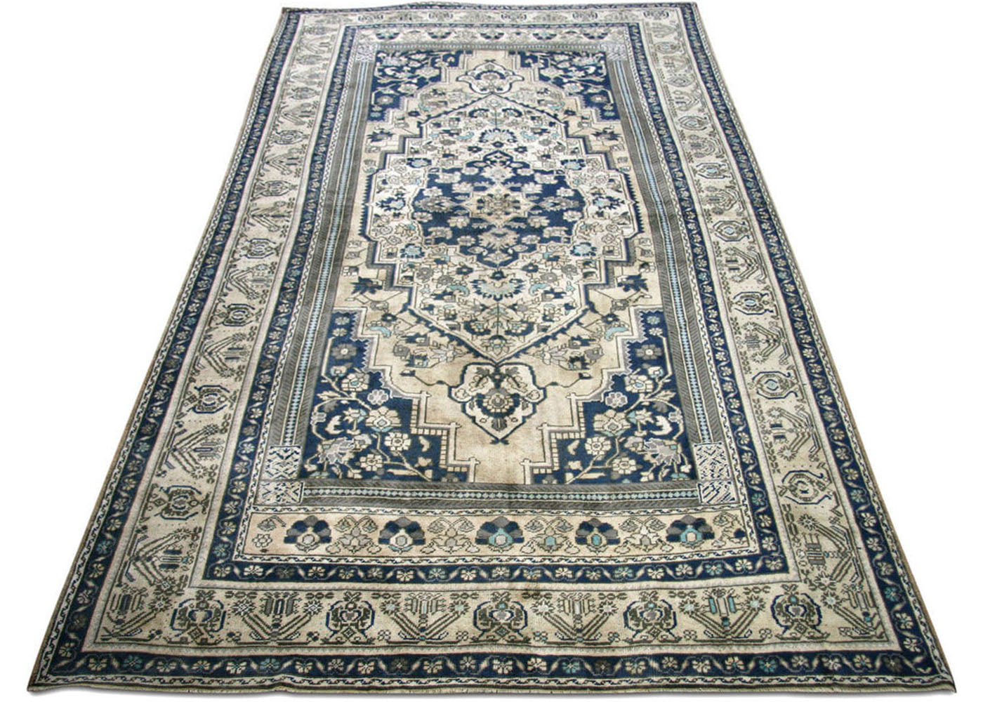 Vintage Turkish Oushak Rug - 6'7" x 11'4"