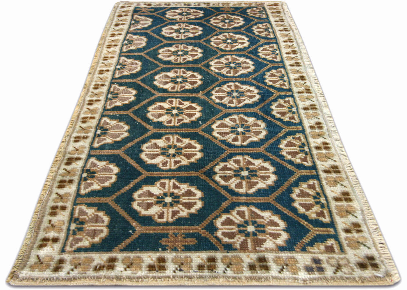 Vintage Turkish Oushak Yastic - 1'5" x 3'6"