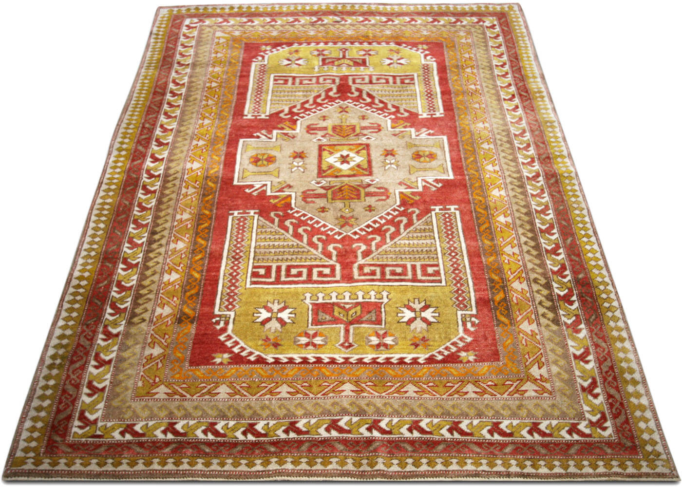 Vintage Turkish Oushak Rug - 5' x 7'6"