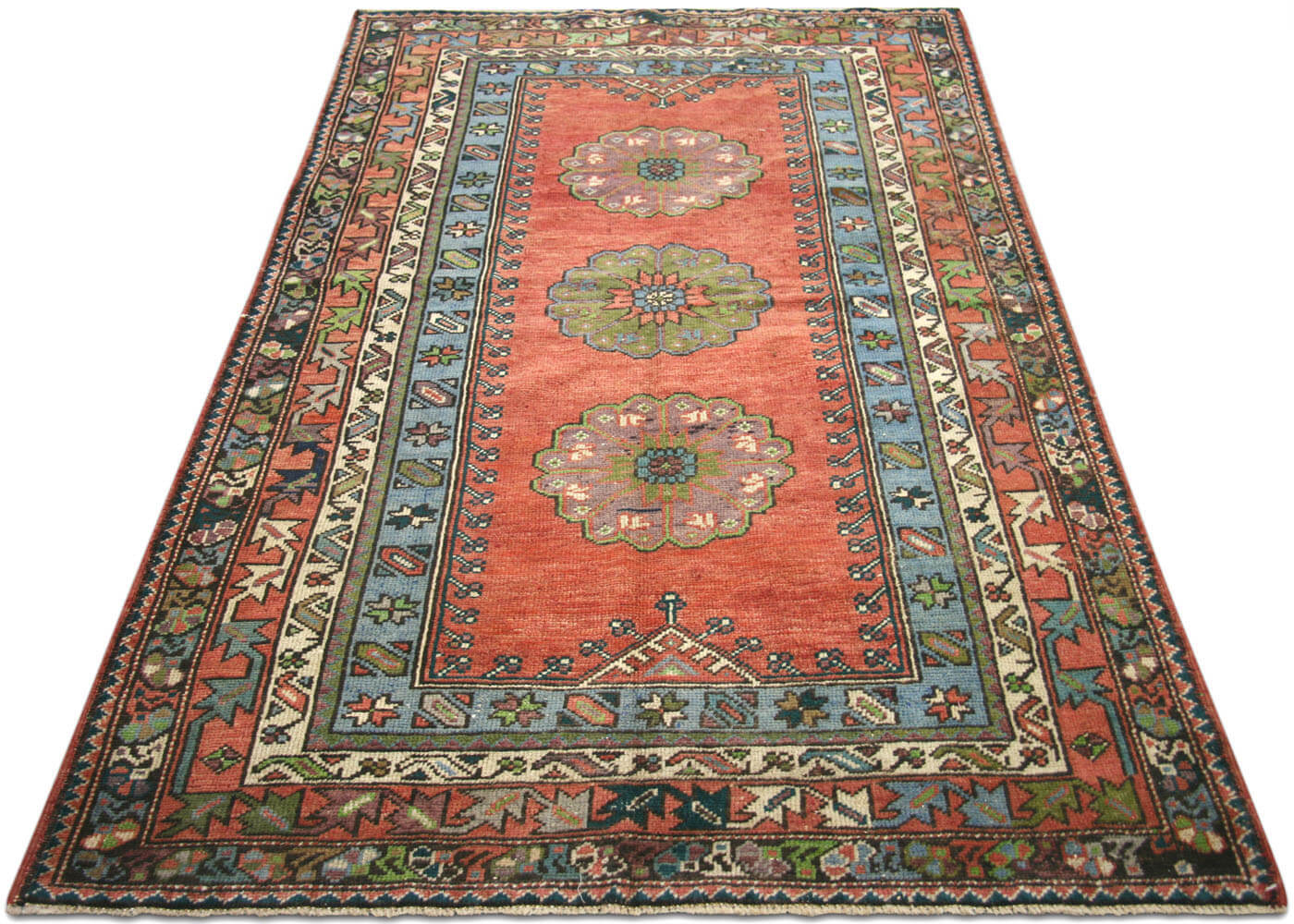 Vintage Turkish Oushak Rug - 4' x 6'10"