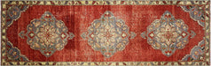 Vintage Turkish Oushak Runner - 3'10" x 10'8"